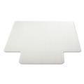 Office Chair Mats | Deflecto CM13233 45 x 53 DuraMat Moderate Use Wide Lipped Chair Mat for Low Pile Carpet - Clear image number 1