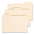 File Folders | Smead 50134 1/3-Cut Tab 8.5 in. x 11 in. Recycled Blank Top Tab File Guides - Manila (100/Box) image number 1