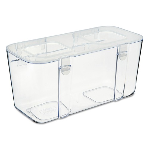 Boxes & Bins | Deflecto 29201CR 8.8 x 4 x 4.38 Stackable Caddy Organizer - Medium/White image number 0
