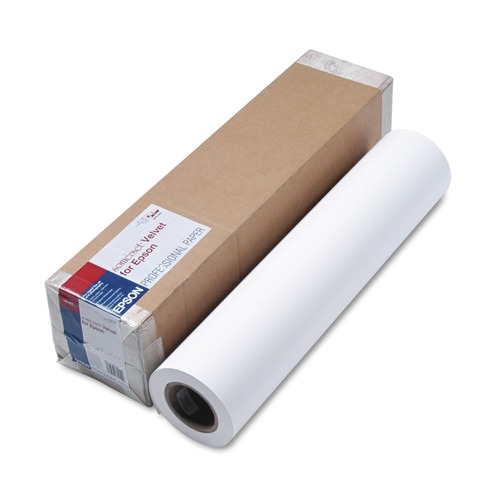 Copy & Printer Paper | Epson SP91203 Somerset 24 in. x 50 ft. Velvet Paper Roll - White image number 0