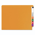 File Folders | Smead 25510 0.75 in. Expansion Shelf-Master Reinforced End Tab Colored Folders - Letter Size/Orange (100/Box) image number 1