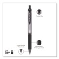 Pens | uni-ball 65940 Signo 0.7 mm Retractable Gel Pen - Black Ink/Silver/Black Barrel/Medium (1-Dozen) image number 2