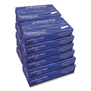  | Bagcraft P012010 ArtisanWax 10 in. x 10.75 in. Interfolded Dry Wax Deli Paper - White (500 Sheets/Box, 12 Boxes/Carton)