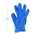 Disposable Gloves | Boardwalk 395LBXA 5 mil Disposable General-Purpose Powder-Free Nitrile Gloves - Large, Blue (100/Box) image number 3