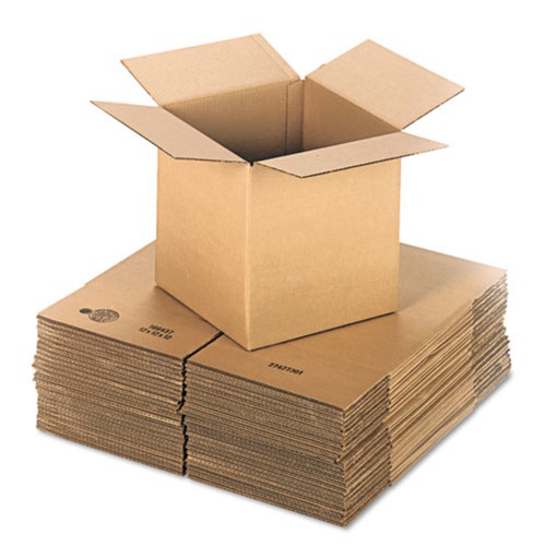 Mailing Boxes & Tubes | Universal UFS121212 12-in. Cubed Fixed-Depth Corrugated Shipping Boxes - Extra-Large, Brown Kraft (25/Bundle) image number 0