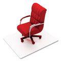 Office Chair Mats | Floortex PF129225EV Cleartex Advantagemat 36 in. W x 48 in. L Phthalate Free PVC Chair Mat for Hard Floors - Clear image number 3