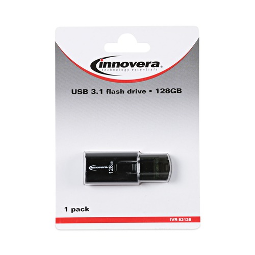 Office Electronics & Batteries | Innovera 82128 128 GB USB 3.0 Flash Drive image number 0