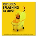 Mop Buckets | Rubbermaid Commercial FG757788YEL 35 qt. WaveBrake 2.0 Down-Press Plastic Bucket/Wringer Combos - Yellow image number 6