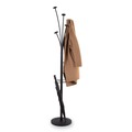 Just Launched | Alba PMFESTN 14w x 14d x 73.67h Festival 5-Knob Coat Stand with Umbrella Holder - Black image number 7