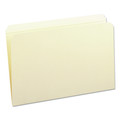 File Folders | Smead 15310 0.75 in. Expansion Legal Size Straight Tabs 11-pt Manila Reinforced Tab File Folders - Manila (100/Box) image number 1