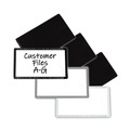 Just Launched | C-Line 87700 4.25 in. x 2.5 in. Slap-Stick Side-Load Magnetic Label Holders - Black (10/Pack) image number 6