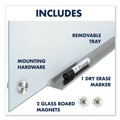 White Boards | Quartet G2418W 24 in. x 18 in. Infinity Magnetic Glass Marker Board - White Surface image number 9