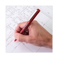 Pens | Pilot 35336 Precise V5 Extra-Fine 0.5 millimeter Stick Rollerball Pen - Red Ink/Red/Clear Barrel (1-Dozen) image number 3