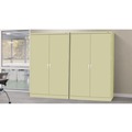 Office Filing Cabinets & Shelves | Tennsco J2478SUC-CPY 48 in. x 24 in. x 78 in. Jumbo Combination Steel Storage Cabinet - Putty image number 4