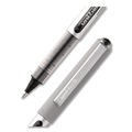 Pens | uni-ball 60126 VISION Fine 0.7 mm Black Ink Roller Ball Pen Stick - Silver/Black/Clear Barrel (1 Dozen) image number 1