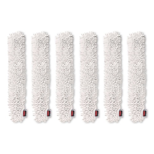Just Launched | Rubbermaid Commercial HYGEN FGQ85300WH00 HYGEN Quick-Connect Microfiber Dusting Wand Sleeve - White (6/Carton) image number 0