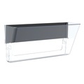 Wall Files | Storex 70325U06C 16 in. x 4 in. x 7 in. Unbreakable Magnetic Wall Legal/Letter File - Clear image number 0