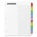 Dividers & Tabs | Office Essentials 11681 Table 'n Tabs 11 in. x 8.5 in. 31-Tab 1 to 31 Dividers - White/Assorted Tabs (1-Set) image number 1