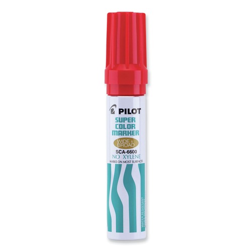 Pens | Pilot 45300 Jumbo Refillable Broad Chisel Tip Permanent Marker - Red image number 0