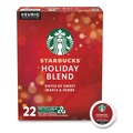 Coffee | Starbucks 12412029 Coffee K-Cups - Holiday Blend (22/Box) image number 0