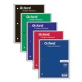 Notebooks & Pads | Oxford 65161 11 in. x 8.5 in. Sheets 3-Hole Punch Medium/College Rule Coil-Lock Wirebound Notebook - Randomly Assorted Cover Color image number 0