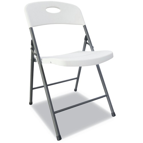  | Alera ALEFR9402 18.19 in. Seat Height 225 lbs. Capacity Molded Resin Folding Chair - White (4/Carton) image number 0