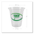  | Eco-Products EP-CC16-GS 16 oz. GreenStripe Renewable and Compostable Cold Cups - Clear (20 Packs/Carton) image number 6