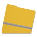 File Folders | Smead 22562 1/3-Cut Tabs Assorted Legal Size 1 in. Expansion Recycled Heavy Pressboard Folders - Yellow (25/Box) image number 1