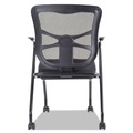 Office Chairs | Alera ALEEL4914 18.11 in. Seat Height Elusion Mesh Nesting Chairs with Padded Arms Supports Up to 275 lbs. - Black (2/Carton) image number 3