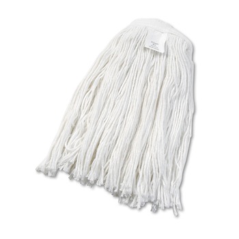 Boardwalk BWK2024REA No. 24 Rayon Cut-End Wet Mop Head - White