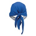 Safety & First Aid | Ergodyne 12481 Chill-Its 6615 One Size Fits Most High-Performance Bandana Doo Rag with Terry Cloth Sweatband - Blue image number 6