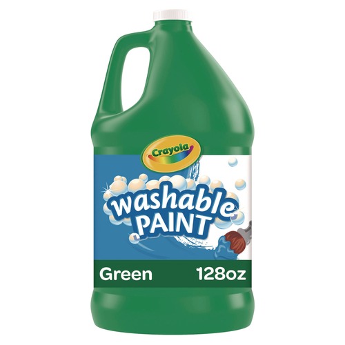 Arts & Crafts Supplies | Crayola 542128044 1 gal. Bottle Washable Paint - Green image number 0