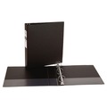 Binders | Avery 03501 2 in. Capacity 11 x 8.5 Economy Non-View Binder with 3 Round Rings - Black image number 2