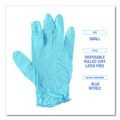 Disposable Gloves | Boardwalk 382SBXA 5 mil. Disposable Examination Nitrile Gloves - Small, Blue (100/Box) image number 7
