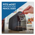 Pencil Sharpeners | X-ACTO 1670X Model 1670 School Pro AC-Powered 4 in. x 7.5 in. x 7.5 in. Classroom Electric Pencil Sharpener - Black/Gray/Smoke image number 3