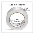 Tapes | Universal UNV63120 3 in. Core 1.88 in. x 109 yds. 1.7 mil Deluxe General-Purpose Acrylic Box Sealing Tape - Clear (6/Pack) image number 2
