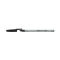 Pens | Universal UNV27410 Medium 1 mm Stick Ballpoint Pen - Black Ink, Gray/Black Barrel (1 Dozen) image number 3