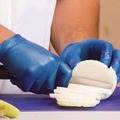 Disposable Gloves | Ammex IVBPF42100 3 mil Small Powder-Free Industrial Vinyl Gloves - Blue (1000/Carton) image number 2
