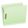 File Folders | Pendaflex 17180EE Straight Tabs 2 in. Expansion 2 Fasteners Letter Size Heavy-Duty Pressboard Folders with Embossed Fasteners - Green (25/Box) image number 0