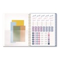 Notebooks & Pads | AT-A-GLANCE LB40905 11 in. x 8.5 in. 13 Month (Jan-Jan 2026) Weekly/Monthly Calista Floral Planners - Blue/Purple/Green Cover image number 4