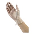 Disposable Gloves | Boardwalk BWK361LCT 3.6 mil Thick 9.5 in. Long Powder-Free Exam Vinyl Gloves - Large, Clear (100/Box, 10 Boxes/Carton) image number 9