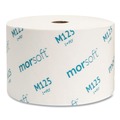 Toilet Paper | Morcon Paper M125 1-Ply Small Core Septic-Safe Bath Tissue - White (2500 Sheets/Roll, 24 Rolls/Carton) image number 2