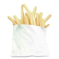  | Bagcraft 450003 4-1/2 in. x 3.5 in. French Fry Bags - White (2000/Carton) image number 1