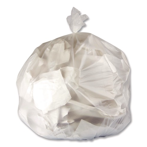 Trash Bags | Heritage Z6640MN R03 High-Density Waste Can Liners 33 gal 11 mic 33 x 40 Natural Roll 25 Bags/Roll 20 Rolls/Carton image number 0