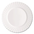 Bowls and Plates | WNA WNA RSCW91512W 9 in. Diameter Plates Classicware Plastic Dinnerware - White (180/Carton) image number 1