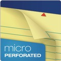 Notebooks & Pads | Ampad 20-230 8.5 in. x 14 in. Wide/Legal Ruled Perforated Writing Pads - Canary Yellow (1-Dozen) image number 3