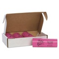 Trash Bags | Tidy Girl TG-7514P10 4 in. x 4 in. x 10 in. Feminine Hygiene Sanitary Disposal Bags - Pink/Black (600/Carton) image number 0