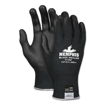 MCR Safety 9178NFXL 9178NF Kevlar/Nitrile Foam Gloves - Black/X-Large (1-Pair)
