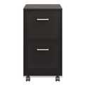Office Filing Cabinets & Shelves | Alera 26413 Two-Drawer Mobile Vertical File 2 Letter-Size File Drawers 14.25 x 18 x 26.7 - Black image number 1