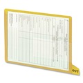 File Folders | Smead 61956 1/3-Cut End Tab Out 8.5 in. x 11 in. Colored Poly Out Guides with Pockets - Yellow (25/Box) image number 1